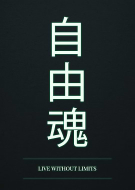 Chinese Characters and Inspirational Text