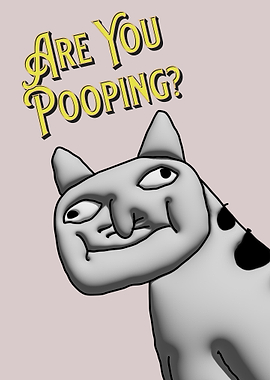 Cat Asking 'Are You Pooping?'