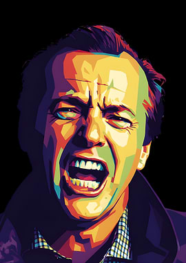 Jack Nicholson Pop Art Portrait
