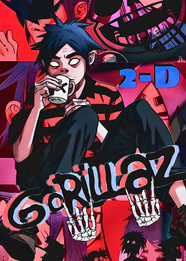 Gorillaz 2-D with Mug