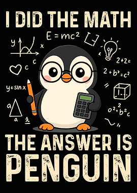Math Penguin with Calculator