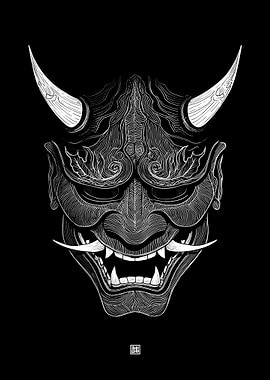 Oni Mask Illustration