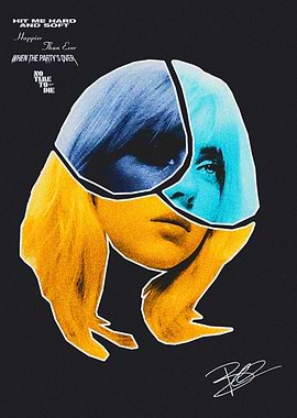 Billie Eilish Collage Poster