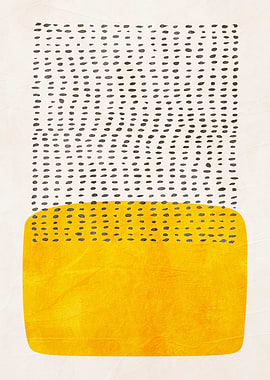 Abstract Yellow and Black Pattern