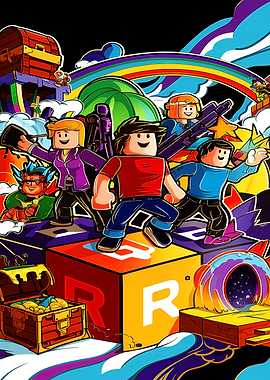 Roblox Characters in Vibrant Game World