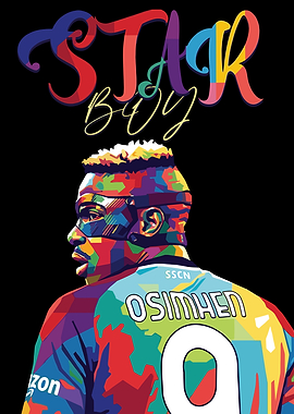 Victor Osimhen Star Boy Pop Art