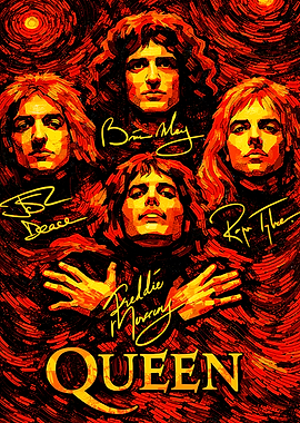 Queen Band Painting art