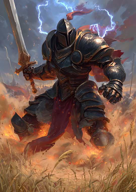 Knight in Armor with Sword