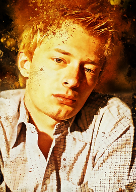 Thom Yorke Splattered Paint Effect