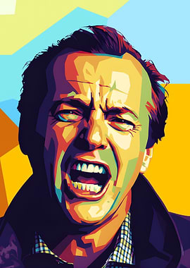 Jack Nicholson Pop Art Portrait