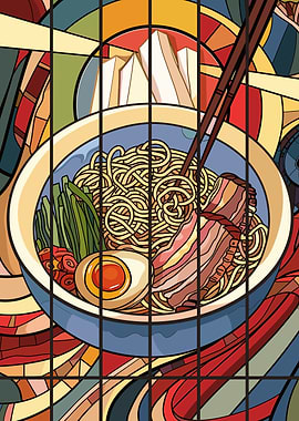 Stained Glass Ramen Bowl