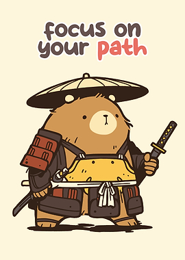 Samurai Bear with Sword