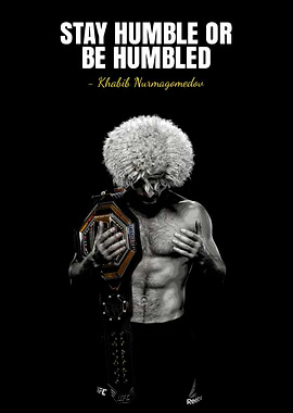 Khabib Nurmagomedov Motivational Poster