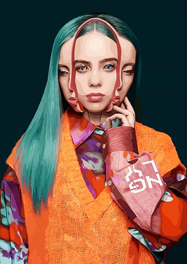 Billie Eilish Surreal Portrait
