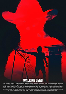 The Walking Dead Silhouette Poster
