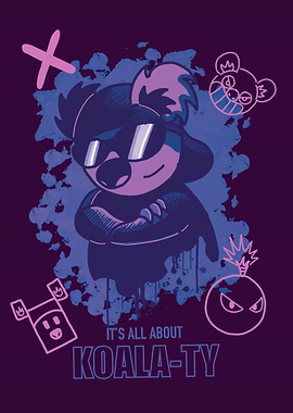 Cool Koala with sunglasses