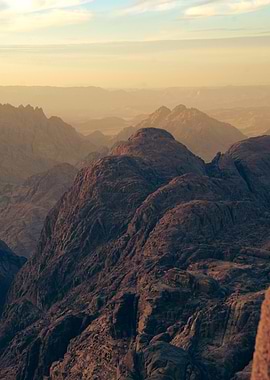 Majestic Mountain Range at Sunset