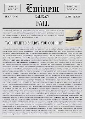 Eminem Fall Lyrics Report