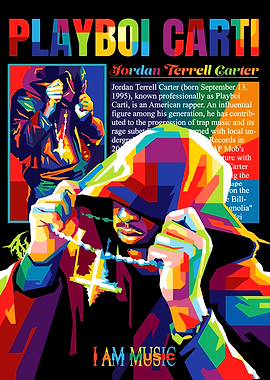 Playboi Carti Pop Art Portrait