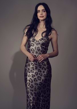 Krysten Ritter in Leopard Print Dress