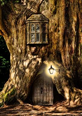 Enchanted Treehouse Door and Window