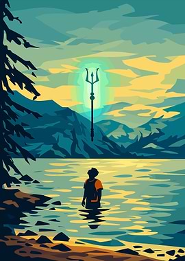 Percy Jackson at Glowing Trident