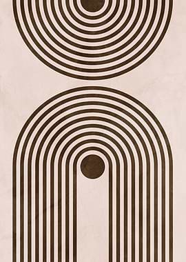 Abstract Geometric Arches and Circles