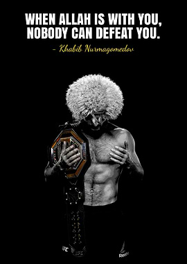 Khabib Nurmagomedov with UFC Belt