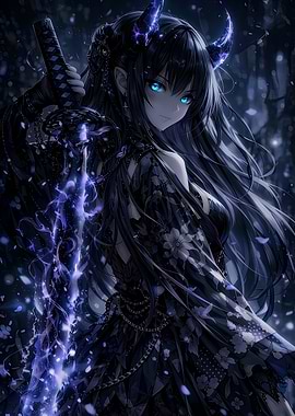 Anime Girl with Sword