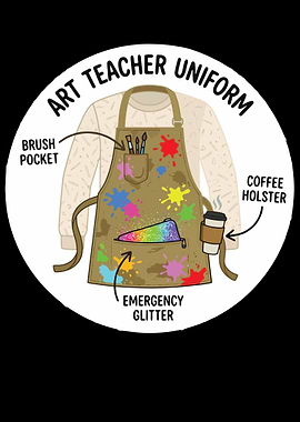 Art Teacher Uniform Illustration