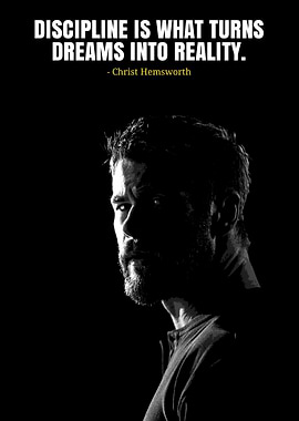 Chris Hemsworth Discipline Quote