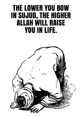 Islamic Prayer in Sujud