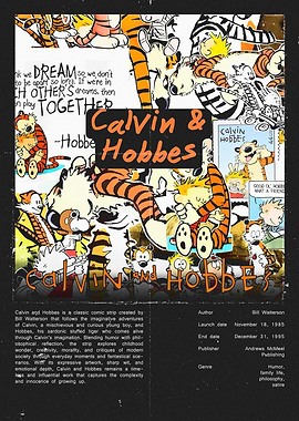Calvin and Hobbes Comic Strip Poster