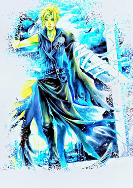Cloud Strife with Buster Sword
