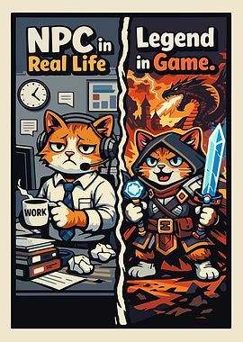 NPC in Real Life vs. Legend in Game