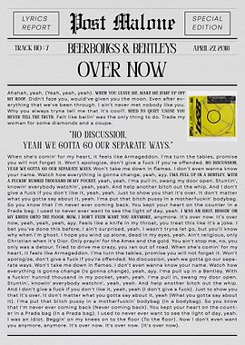 Post Malone 'Over Now'