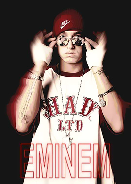 Eminem with Shady Ltd. shirt