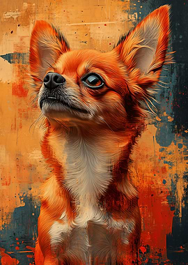 Chihuahua Portrait Painting