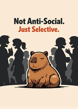 Capybara Not Anti-Social Just Selective