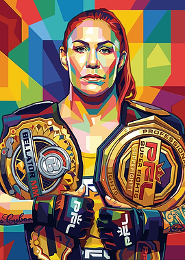 Cris Cyborg Pop Art Portrait