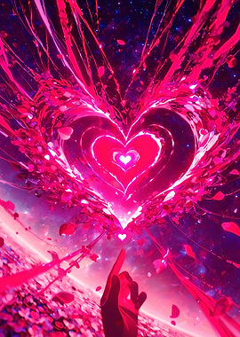 Cosmic Heart Explosion