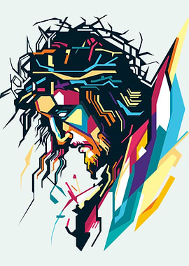 Jesus Christ Pop Art Portrait