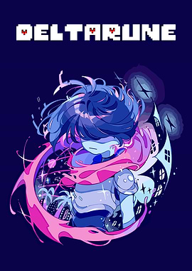 Deltarune Kris with Pink Energy