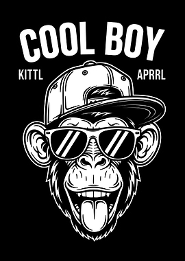 Cool Monkey Wearing Sunglasses and Cap