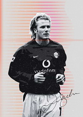 David Beckham Manchester United Portrait