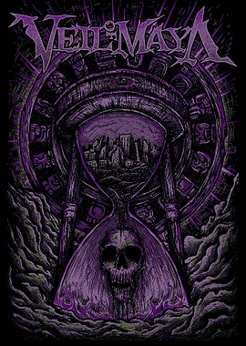 Veil of Maya Hourglass Skull Cityscape