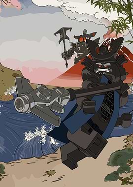 Lego ninjago Samurai Robot Battle