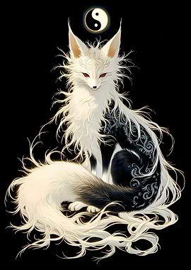 Fantasy Fox with Yin Yang