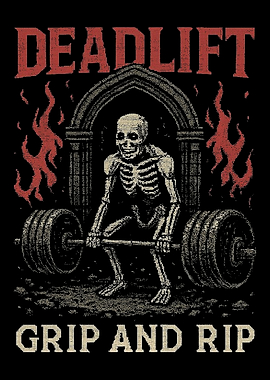 Skeleton Deadlifting Grip and Rip