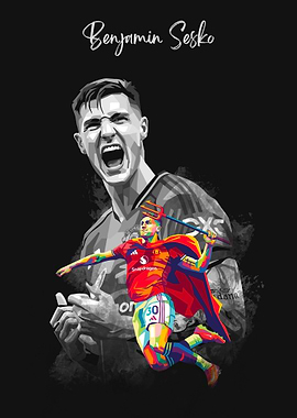 Benjamin Sesko Pop Art